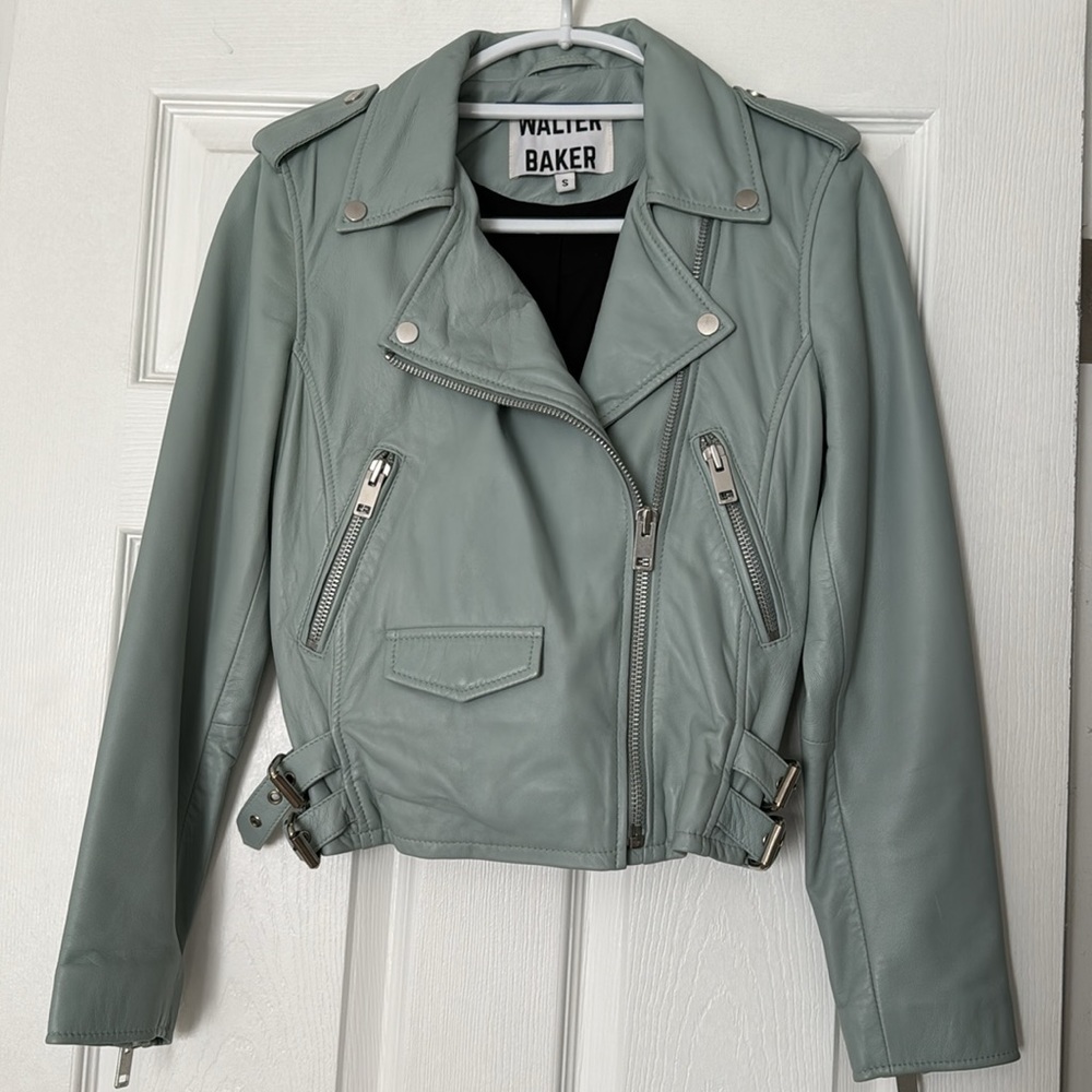 Walter Baker Leather Biker Jacket S - Picture 5 of 13